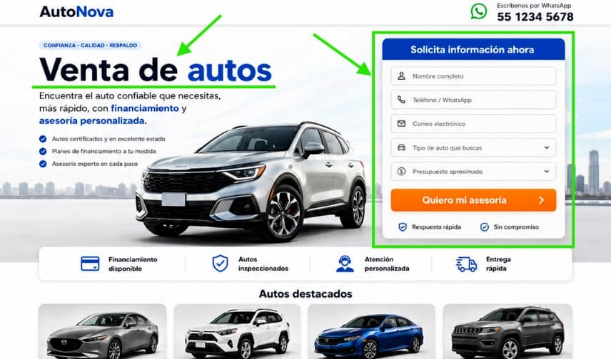 Optimizacion SEO landing page google ads