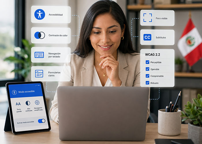 Accesibilidad web con WCAG 2.2: qué debería revisar una empresa peruana