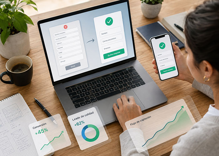 Formularios que convierten: cómo pedir menos datos y conseguir mejores leads